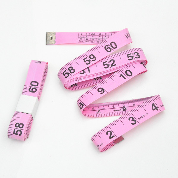 pink measuring tapes